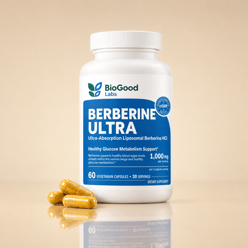 BioGood Labs Berberine Ultra bottle with capsules